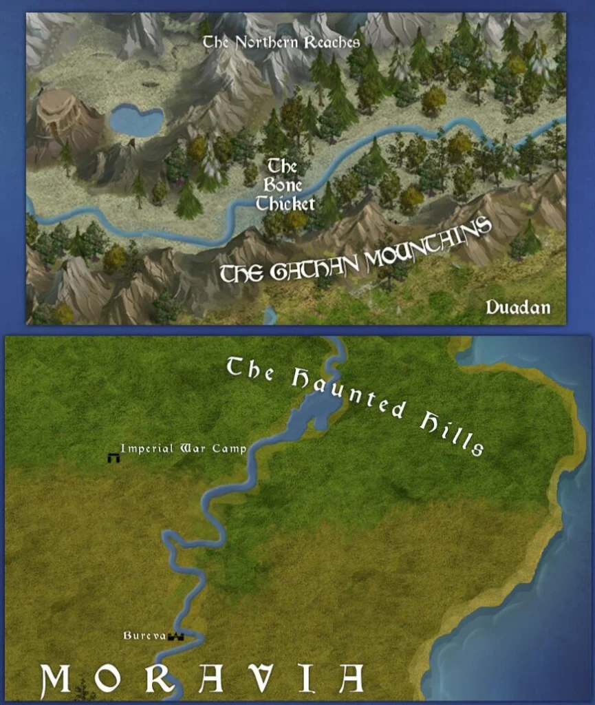 The map from The City Under the Mountain