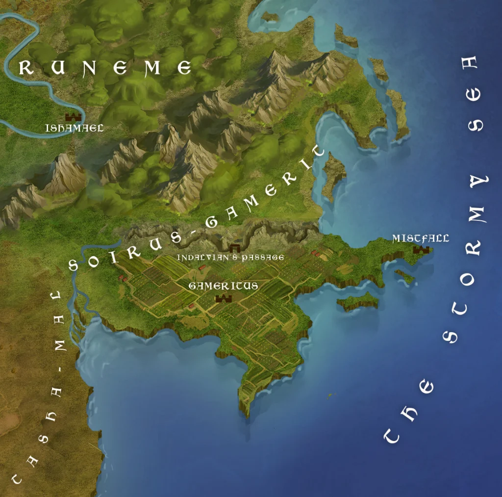 The Map from The Knife in the Dark