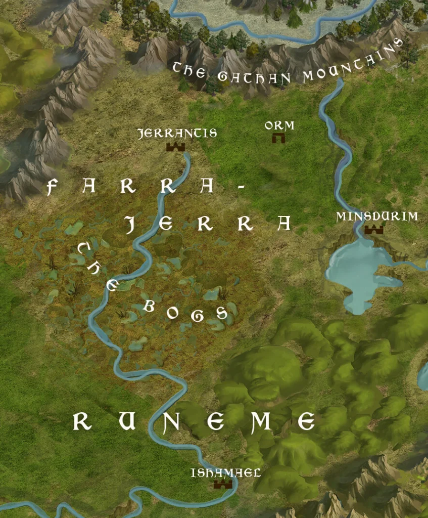 The map from The Old Man of the Temple